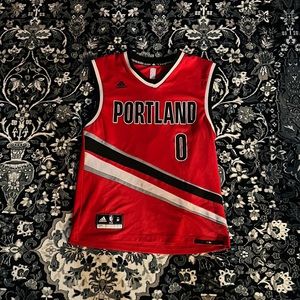 Portland Trailblazer’s #0 Lillard Adidas NBA Jersey